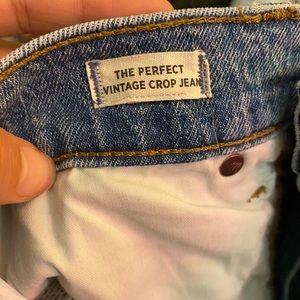 Madewell perfect vintage cropped jeans